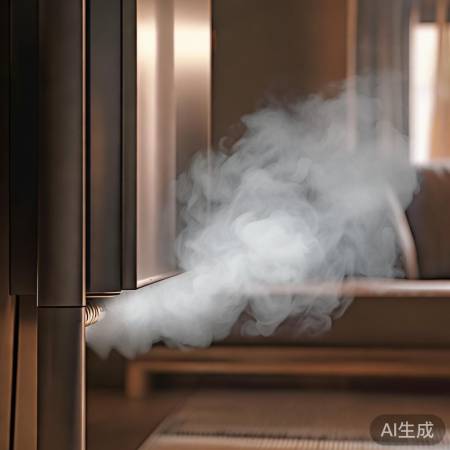 壁挂炉排气产水流