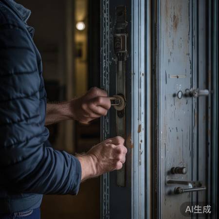 检查门锁，确保安全。