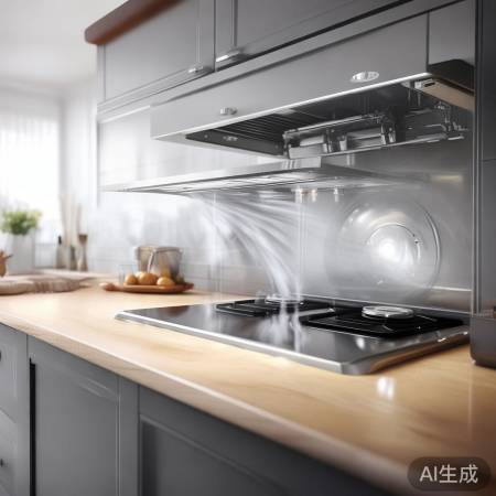风压比高,集成灶吸力强,厨房清