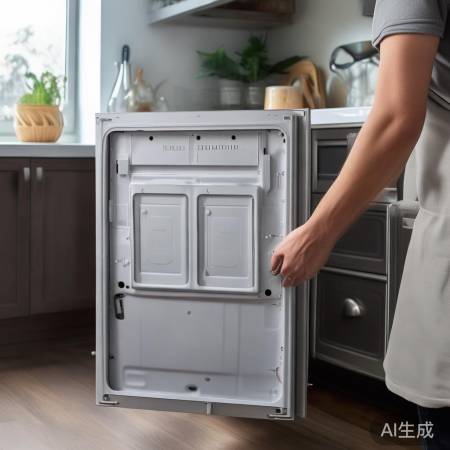 消毒柜背盖揭示主板,小心触电。