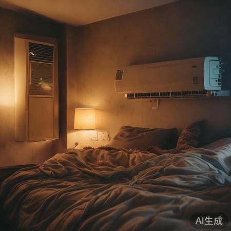 空调勿直吹,向上调节防感冒