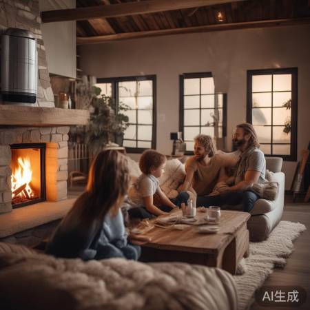 “空气能采暖，恒温舒适冬季”