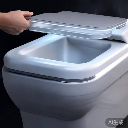 “智能马桶磁铁盖,自动开合便省