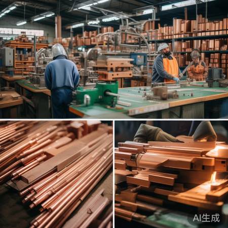 铜管加工：下料、拔丝、校直、切