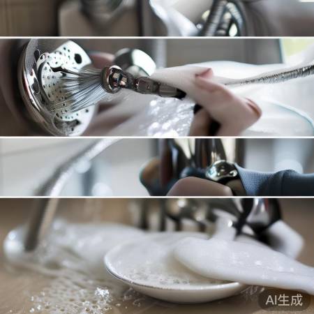 清洁喷嘴，刷洗擦拭。