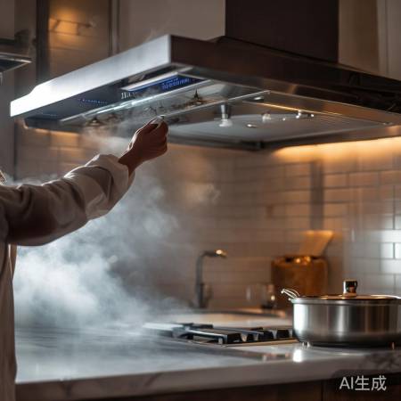 调低油烟机转速，平衡吸力与噪音