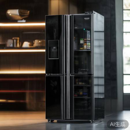 海尔黑玻璃冰箱，品质优，性价比