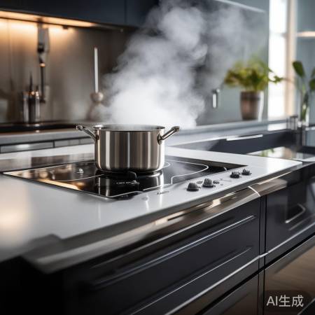 集成灶盘吸力大，调节火，易清洁