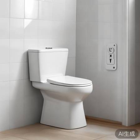 插座高度宜与马桶座圈齐平