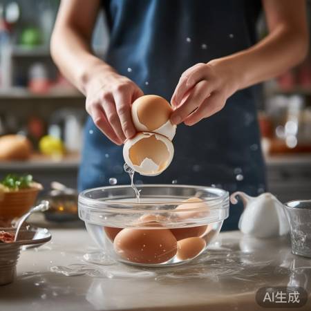 “解冻鸡蛋勿用热水，安全解冻防