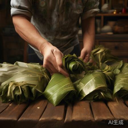 “每日检查，防霉保鲜粽子”