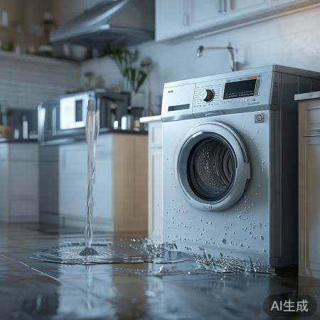 洗衣机防漏，检查水管接口。
