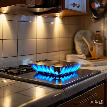 远离易燃物，安全用燃气灶