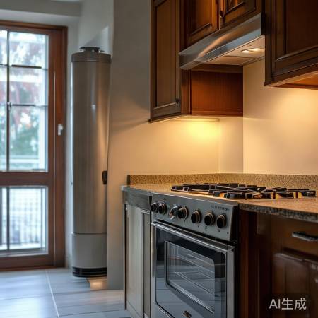 壁挂炉灶距适中，节能又便利。