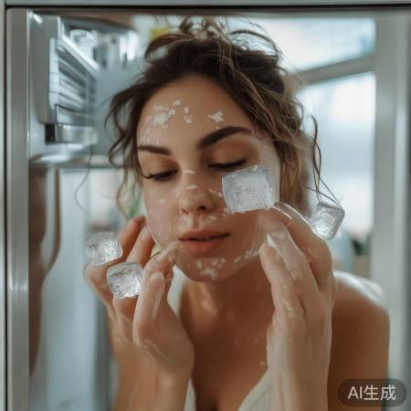 冰敷收缩毛孔护肤