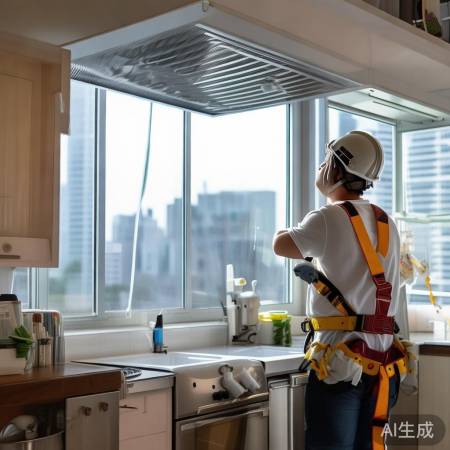 高空作业，注意安全通风