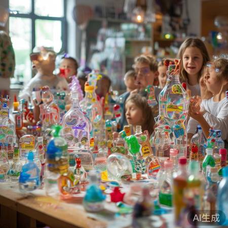 “塑料瓶变花创意DIY”