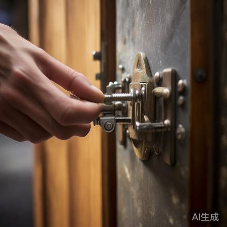 拆锁螺丝,小心不坏门