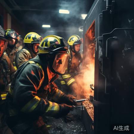 消防员破拆坚固保险柜救孩