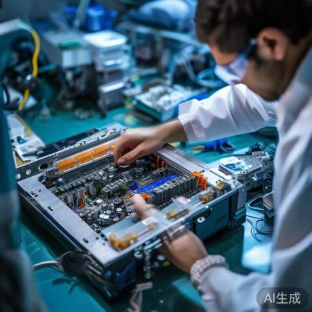 安装电容板，连接线注意。