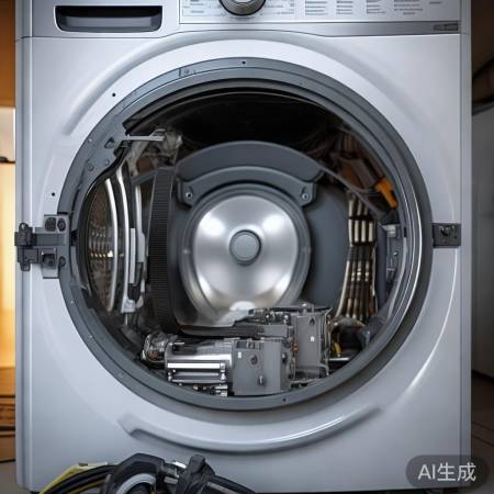 洗衣机故障,甩干轴损坏