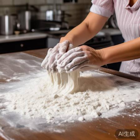 面粉助清洁，油渍易脱落