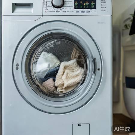 衣物脱水，选择合适程序