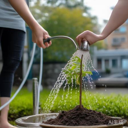 家中自来水浇树