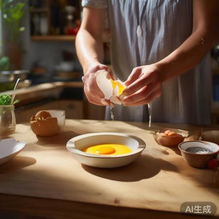 “破损蛋变美味羹汤”