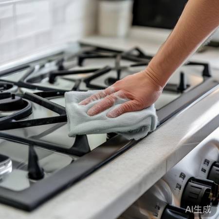 燃气灶保养:轻擦勿刮,小苏打除