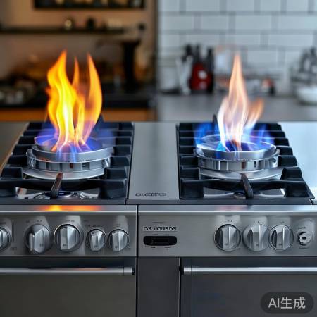 燃气灶两种点火方式
