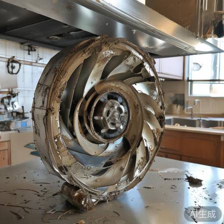 拆洗油烟机涡轮