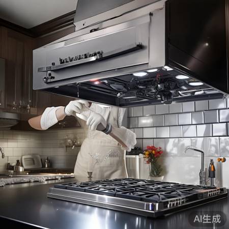 组装油烟机，检查电源工作