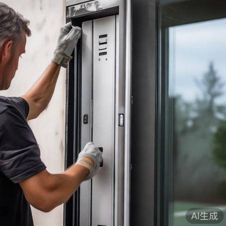 专业师傅安装防盗门