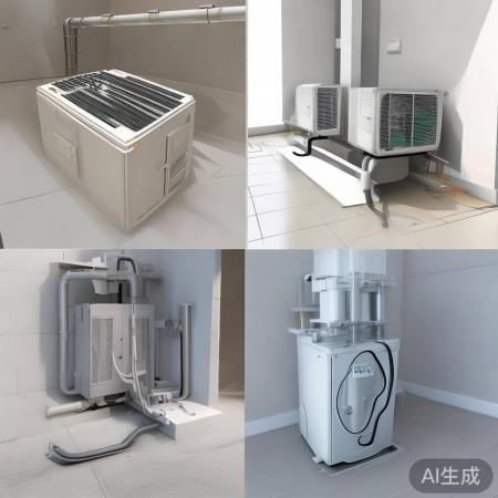 冷媒管排水管连接室内外机