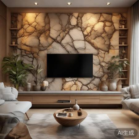 打造自然时尚电视墙技巧