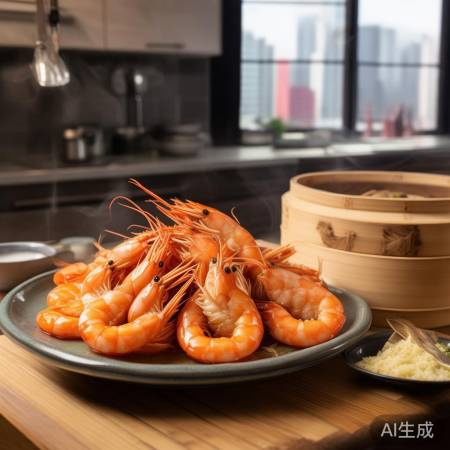 蒜蓉蒸虾，简单美味