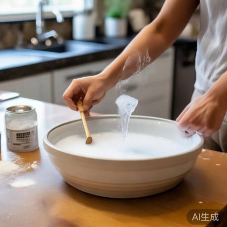 制作清洁剂，混合溶解。