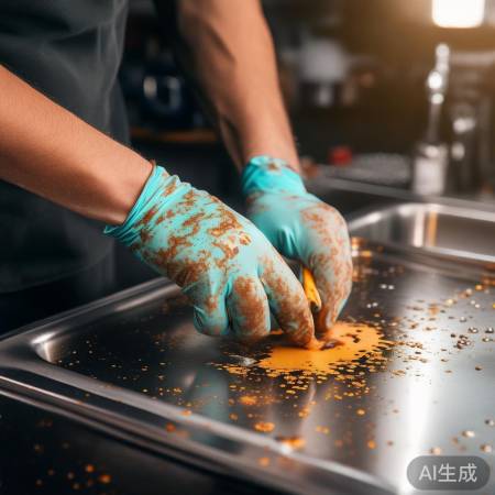 消毒柜除锈小心擦