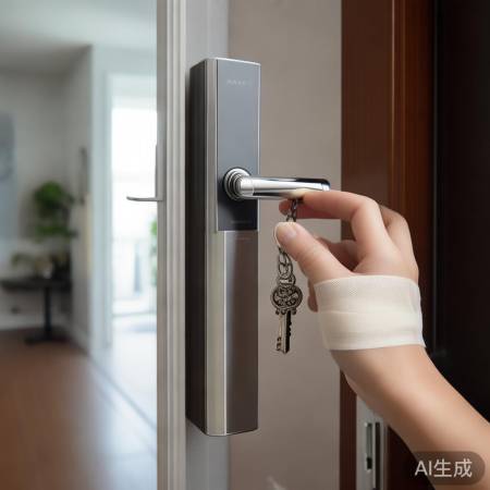 指纹锁非万能，备好备用钥匙