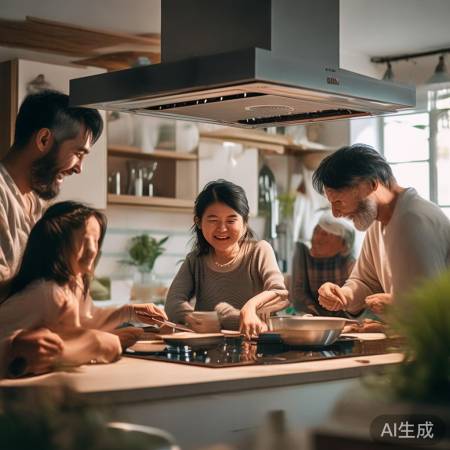 低噪音油烟机，呵护家庭安宁