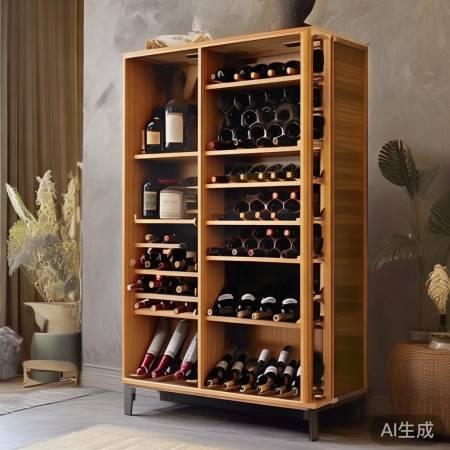 酒香四溢酒柜，简约大方。