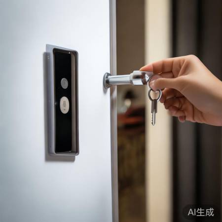 指纹锁安全，但备钥匙以防万一