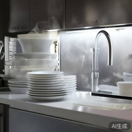 消毒前餐具需干净，冷却后再开柜