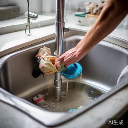 检查排水管，清理异物