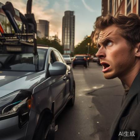 小伙等3小时无人挪车，叉车抬车事件引关注