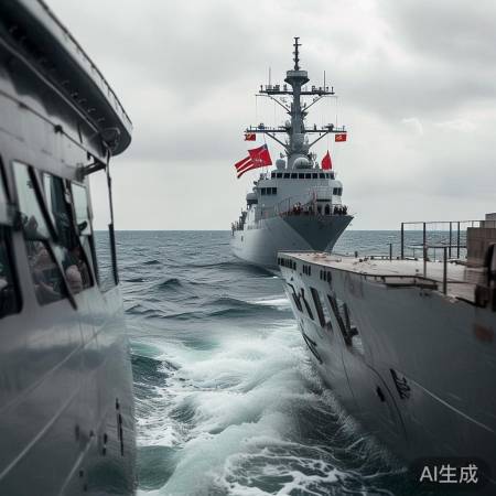 美艇挑衅，国防部回应