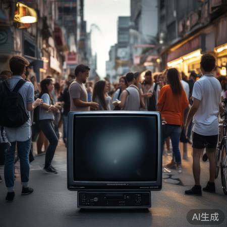 现代少人看电视